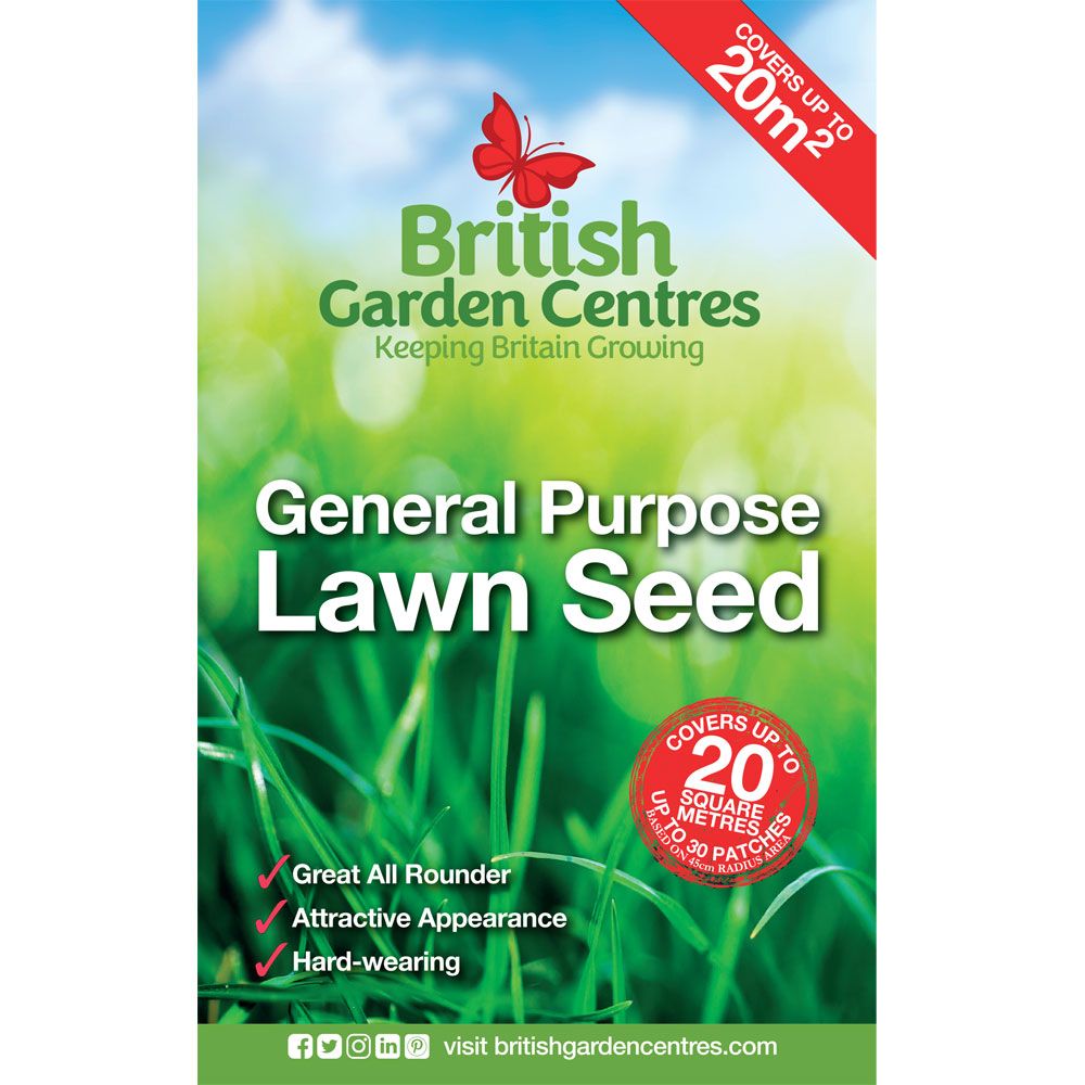 British Garden Centres General Purpose Grass Seed 500g