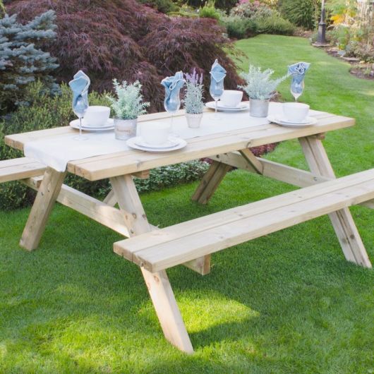 Rectangular Picnic Table - Large (Home Delivered)