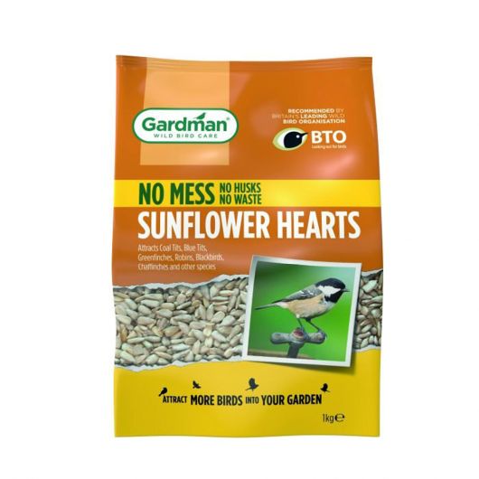 Gardman No Mess Sunflower Hearts 1kg