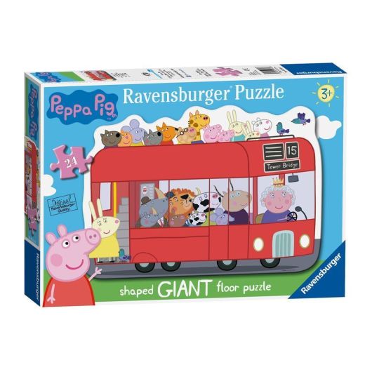 Peppa Pig Giant Floor Jigsaw Puzzle - London Bus - 24 Pieces