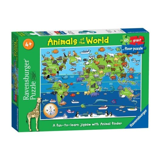 Animals of the World Giant Floor Jigsaw Puzzle - 60 Pieces