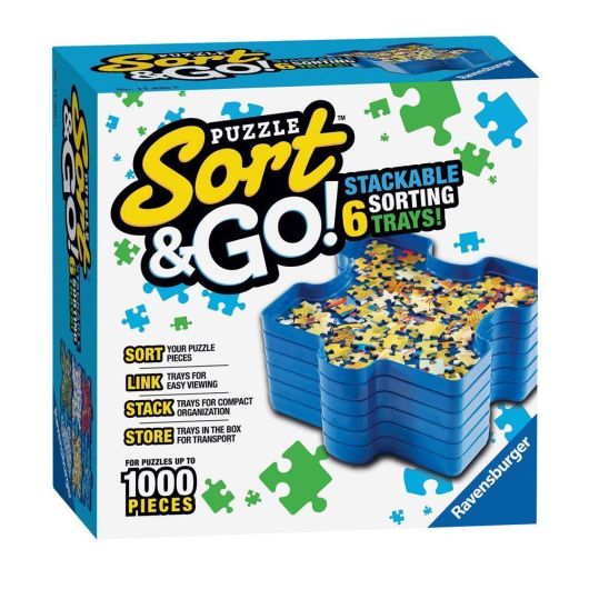 Sort & Go Jigsaw Puzzle Sorting Trays