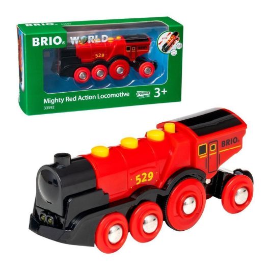Brio Mighty Red Action Battery Powered Locomotive