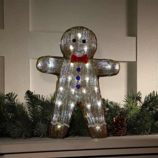 Noma Acrylic Mr Gingerbread 40cm with LEDs
