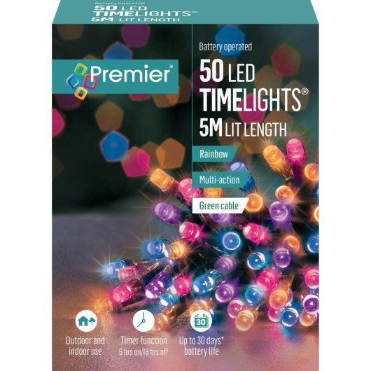 Premier TimeLights 50 LED 5m - Rainbow