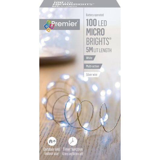 Premier Microbrights 100 LEDs 5m - White