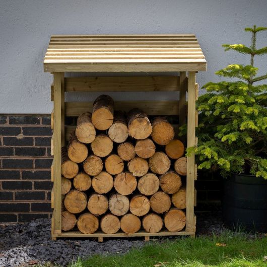 Compact Pent Roof Log Store (Direct Delivery)