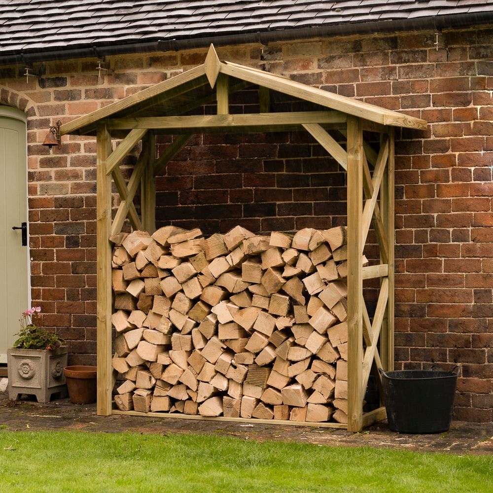Large Apex Wall Log Store (Direct Delivery)