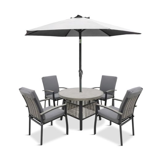 Fern Living Thornton Four Seat with Parasol
