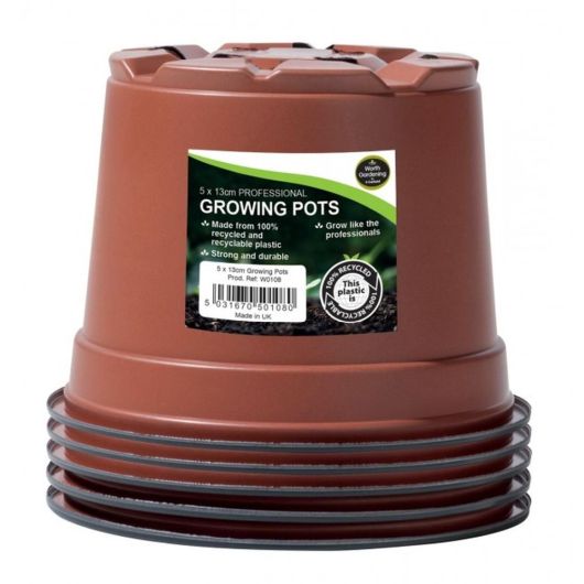 Garland 13cm Pro Growing Pots - 5 Pack