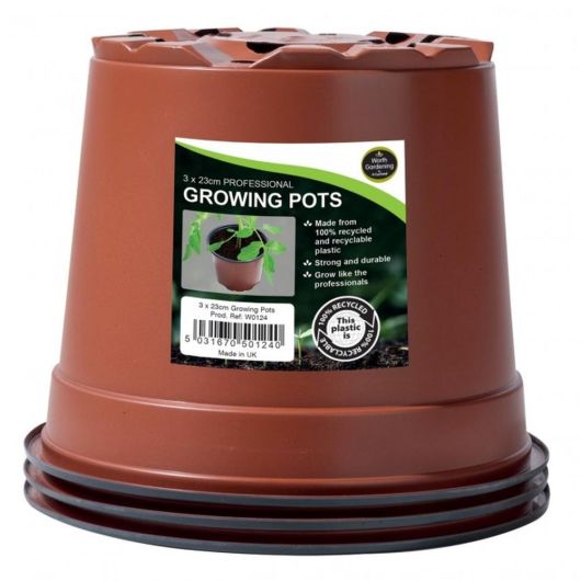 Garland 23cm Pro Growing Pots - 3 Pack