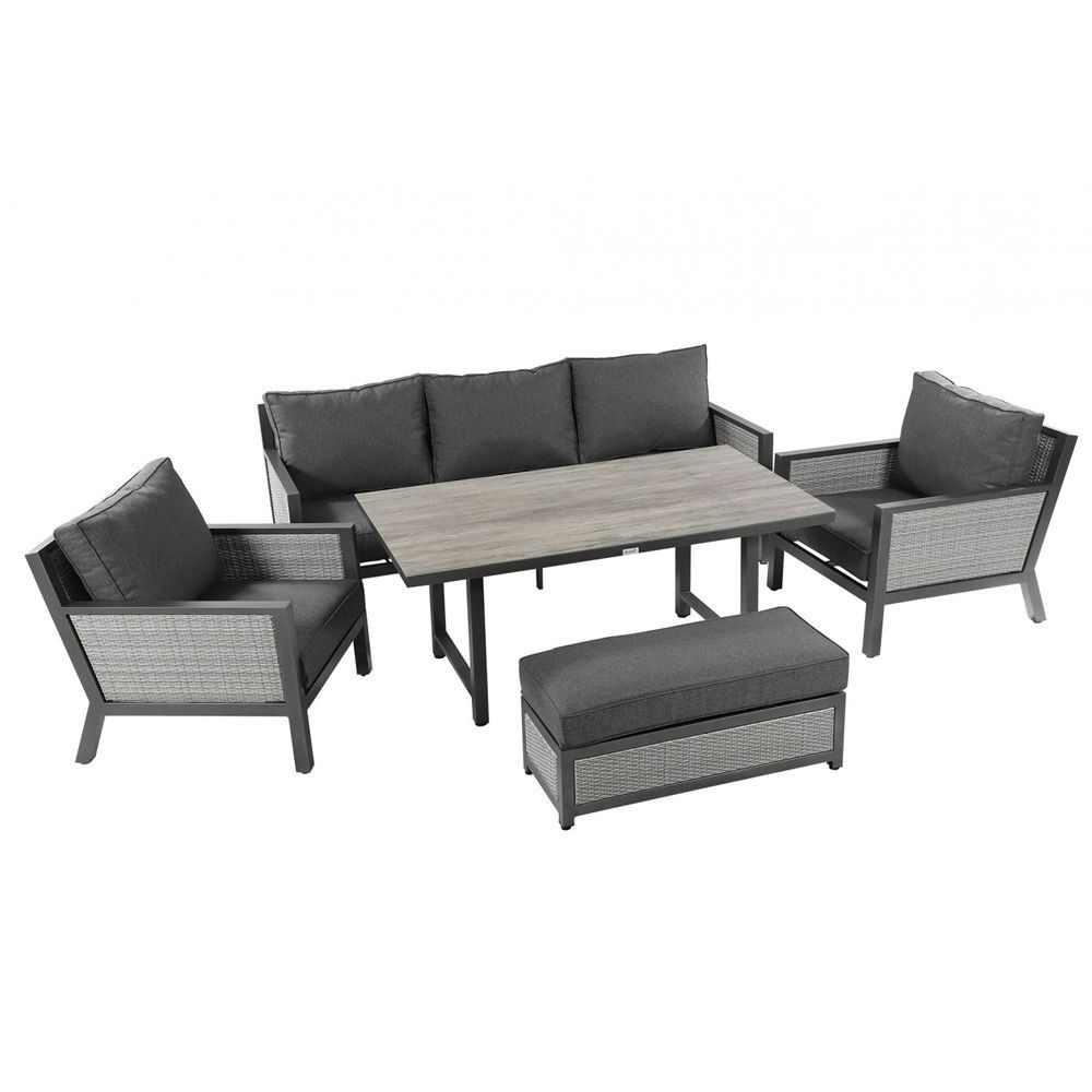 Hartman Nouveau 3 Seat Casual Lounge Set With Adjustable Table