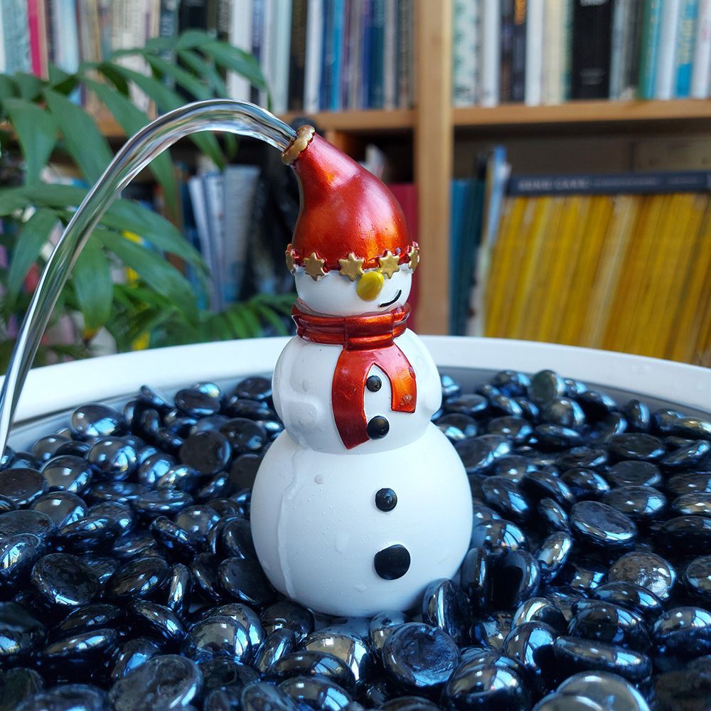 Hydria Christmas Snowman Collectable Fountain Head