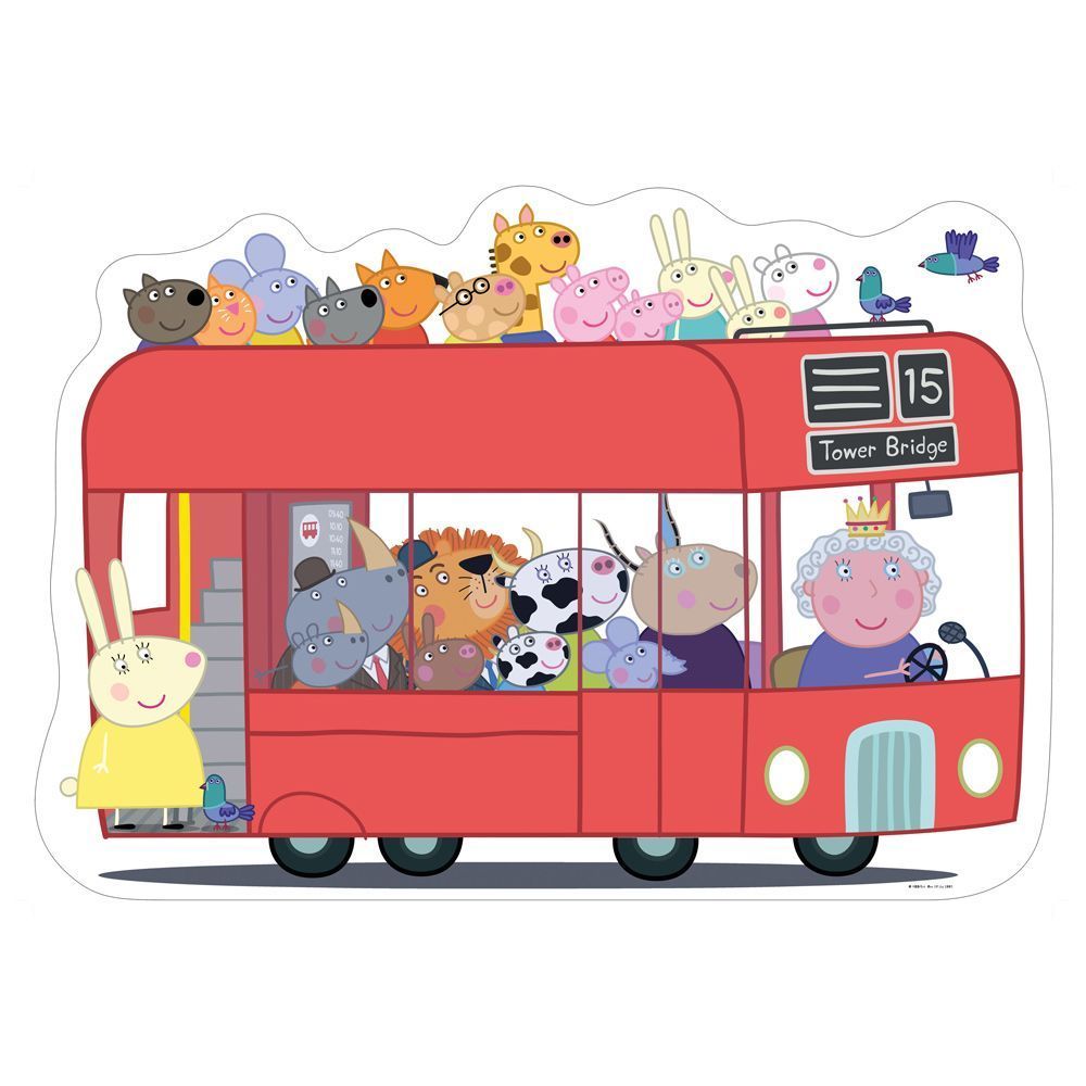 Peppa Pig Giant Floor Jigsaw Puzzle - London Bus - 24 Pieces