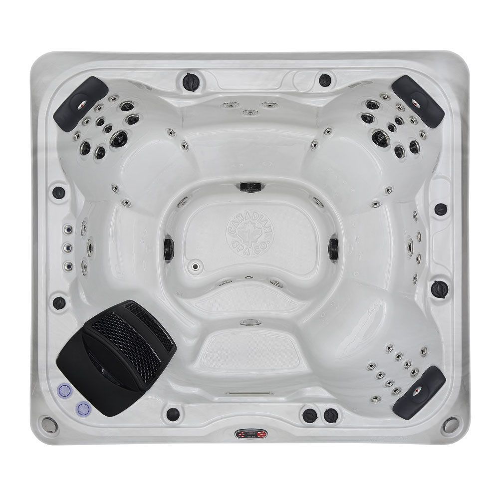 Kingston 6-Person Canadian Spa Hot Tub with LED lights & bluetooth