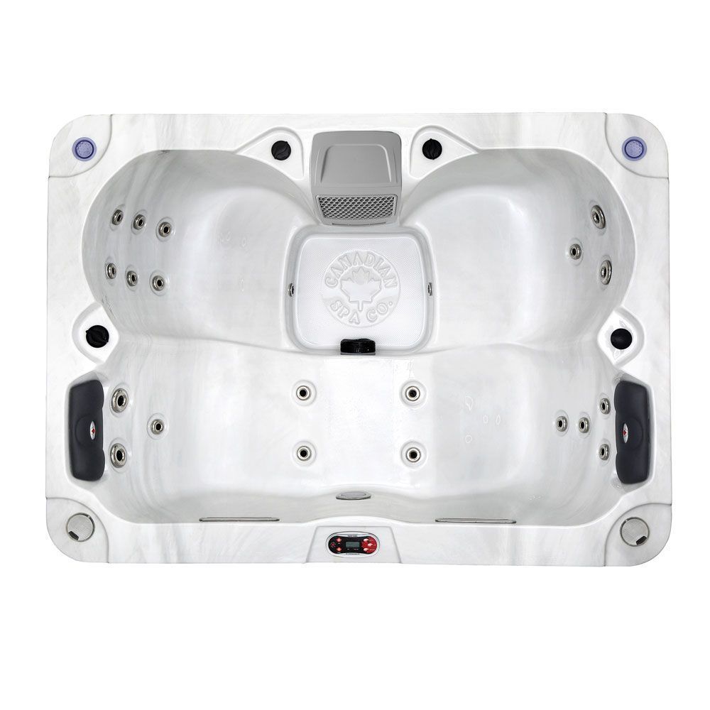 Kelowna 4-Person 21-Jet Canadian Spa with LED lights & bluetooth