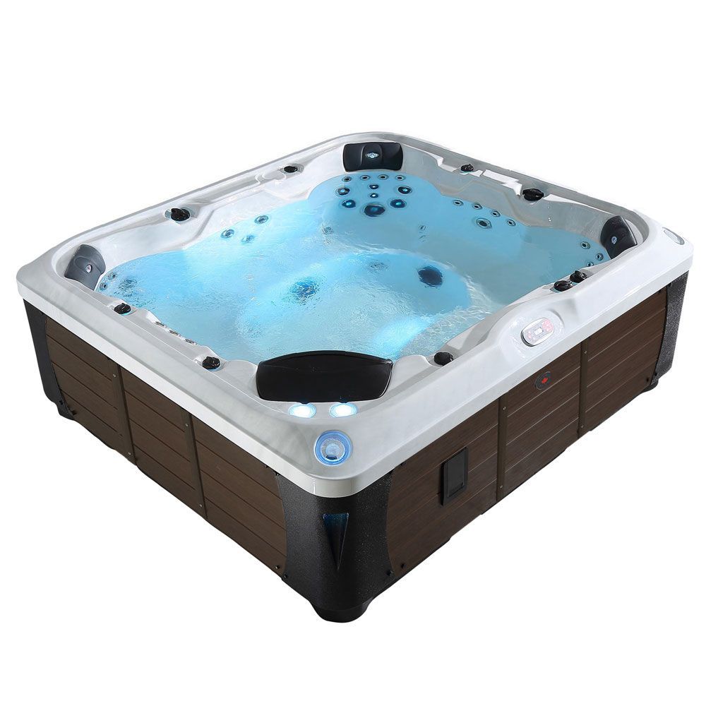 Kingston 6-Person Canadian Spa Hot Tub with LED lights & bluetooth