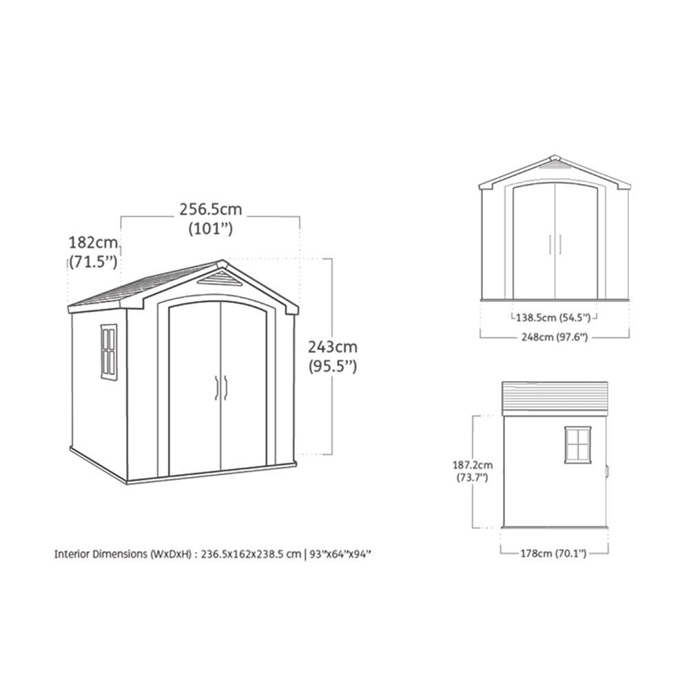 Keter Factor Shed 8x6ft