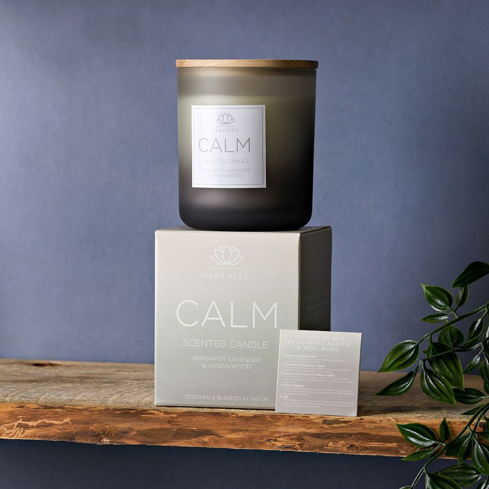 Serenity Calm Candle 270g - Bergamot, Lavender & Sandlewood